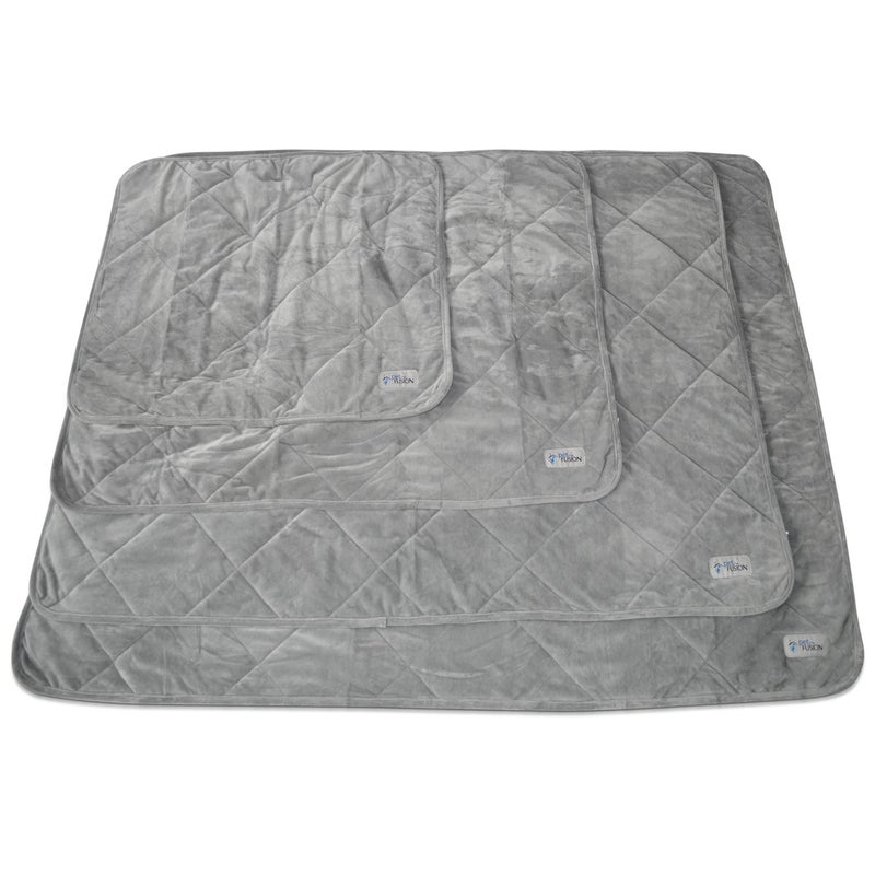 PetFusion Premium Dog & Cat Blanket | Ultra Soft, Available in Plush or Quilted; 2 Colors (Grey; Brown) | Perfect Blanket for Small Dogs & Large Dogs - Image 4